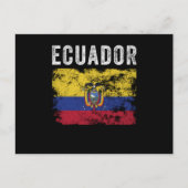 Ecuador Flag Distressed Ecuadorian Flag Postkarte (Vorderseite)