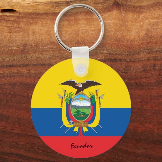 Ecuador Flag & Ecuador Patrioten / Sport Schlüsselanhänger (Vorderseite)