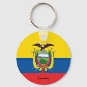 Ecuador Flag & Ecuador Patrioten / Sport Schlüsselanhänger (Rückseite)