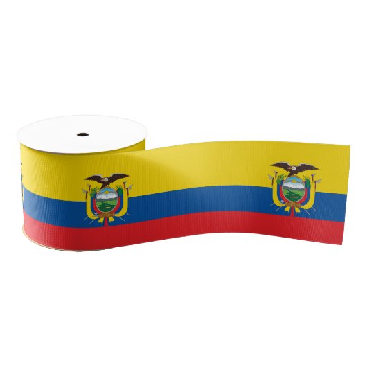 Ecuador Flag & Ecuador Reise, Urlaub/Sport Ripsband (Spule)