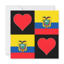 Ecuador Flag Herz Patriotic Ecuadorianische Gruß
