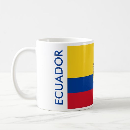ECUADOR FLAG KAFFEETASSE (Links)