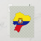 Ecuador Flag Karte (Vorne/Hinten)