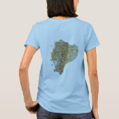 Ecuador Flag + Karte + Text-T - Shirt (Rückseite)