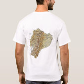 Ecuador Flag + Karte + Text-T - Shirt (Rückseite)