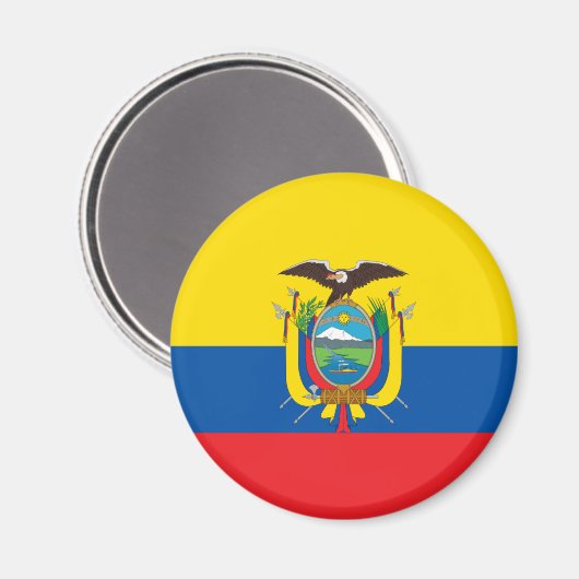 Ecuador Flag Magnet (Vorderseite/Rückseite)
