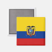 Ecuador Flag Magnet (Vorderseite/Rückseite)