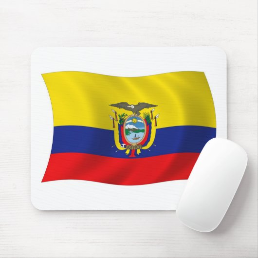 Ecuador Flag Mousepad (Mit Mouse)