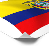 Ecuador Flag Poster Print (Ecke)