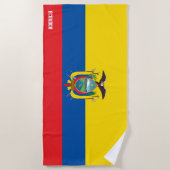 Ecuador Flag Splendid Patriotic Strandtuch (Vorderseite)