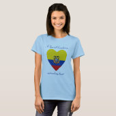Ecuador Flag Sweetheart T - Shirt (Vorne ganz)