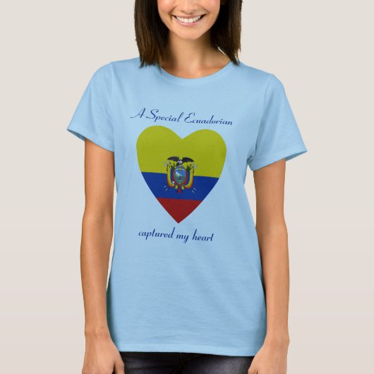 Ecuador Flag Sweetheart T - Shirt (Vorderseite)