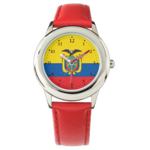 Ecuador-Flagge Armbanduhr