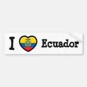 Ecuador-Flagge Autoaufkleber (Vorne)