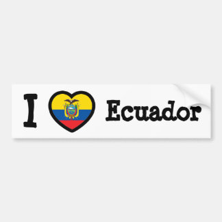 Ecuador-Flagge Autoaufkleber