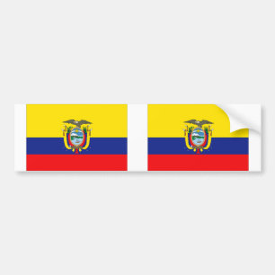 Ecuador-Flagge Autoaufkleber