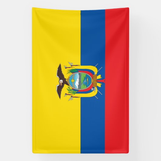 Ecuador-Flagge Banner (Vertikal)