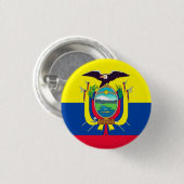 Ecuador-Flagge Button (Vorne & Hinten)