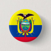 Ecuador-Flagge Button (Vorderseite)