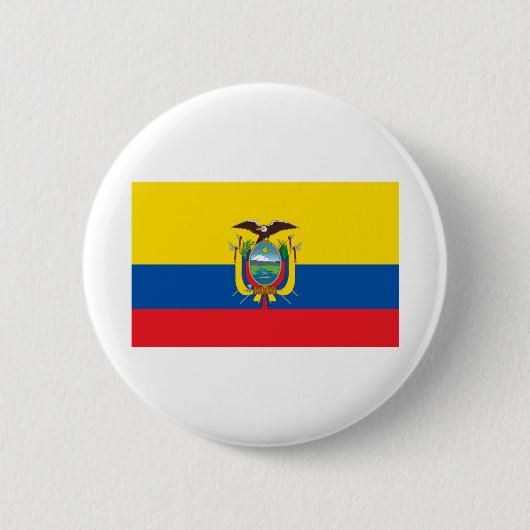 Ecuador-Flagge Button (Vorderseite)