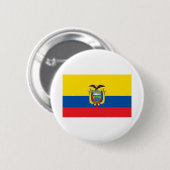 Ecuador-Flagge Button (Vorne & Hinten)