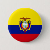Ecuador-Flagge Button (Vorderseite)