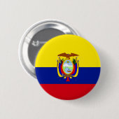 Ecuador-Flagge Button (Vorne & Hinten)