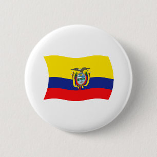 Ecuador-Flagge-Button Button