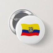 Ecuador-Flagge-Button Button (Vorne & Hinten)