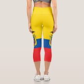 Ecuador-Flagge Capri Leggings (Rückseite)