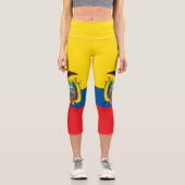 Ecuador-Flagge Capri Leggings (Vorderseite)