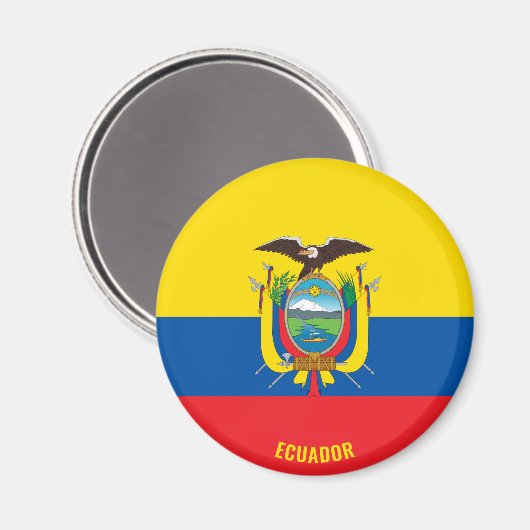 Ecuador Flagge Charming Patriotic Magnet (Vorderseite/Rückseite)