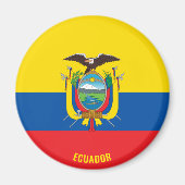 Ecuador Flagge Charming Patriotic Magnet (Vorne)