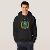 Ecuador Flagge EG Hoodie (Vorne ganz)