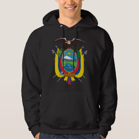 Ecuador Flagge EG Hoodie (Vorderseite)