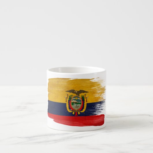 Ecuador-Flagge Espressotasse (Vorderseite)