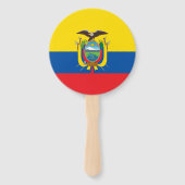 Ecuador-Flagge Fächer (Rückseite)