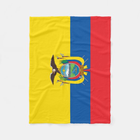 Ecuador-Flagge Fleecedecke (Vorderseite)