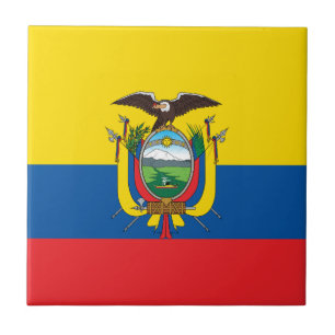 Ecuador-Flagge Fliese