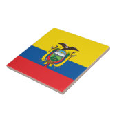 Ecuador-Flagge Fliese (Seite)