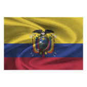 Ecuador-Flagge Fotodruck (Vorne)