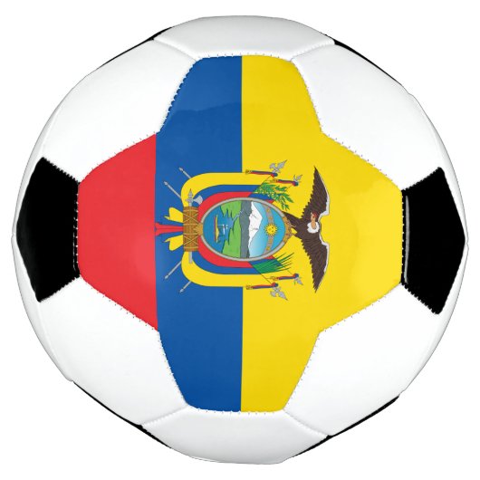 Ecuador-Flagge Fußball (Gedreht)