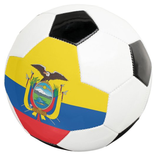 Ecuador-Flagge Fußball (Dreiviertel)