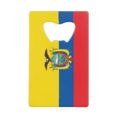 Ecuador-Flagge Geldbeutel Flaschenöffner (Vorderseite)