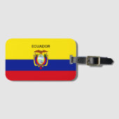 Ecuador-Flagge Gepäckanhänger (Vorderseite (Horizontal))