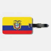 Ecuador-Flagge Gepäckanhänger (Rückseite horizontal)