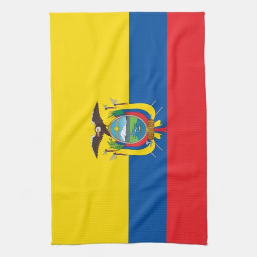 Ecuador-Flagge Geschirrtuch (Vertikal)