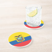 Ecuador-Flagge Getränkeuntersetzer (Seite)