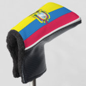Ecuador-Flagge Golf Headcover (3/4 Vorderseite)