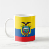 Ecuador-Flagge Kaffeetasse (Links)